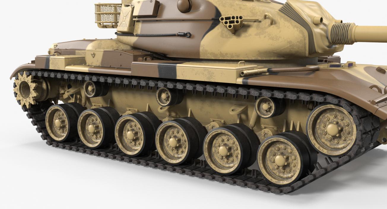 M60A3 Patton Rigged 3D model