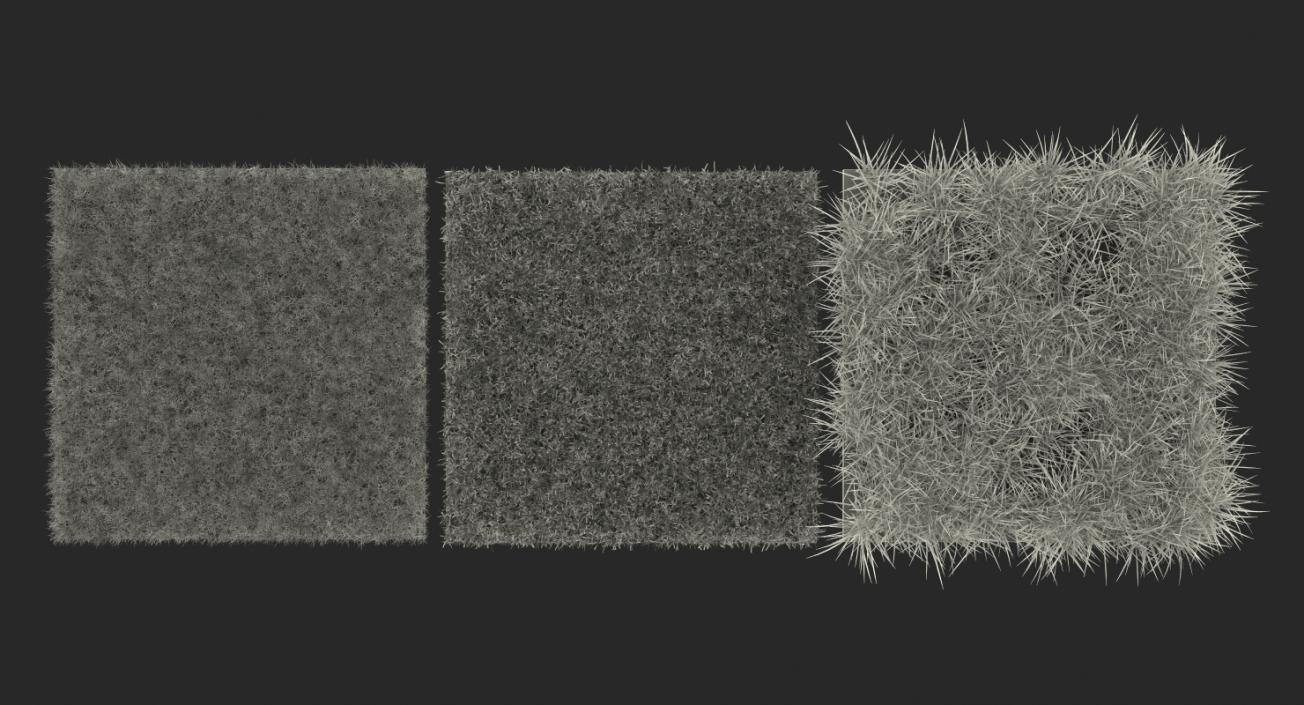 3D Grass Fields Collection model