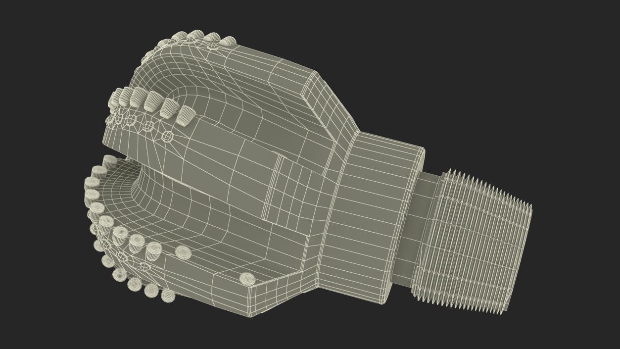 3D model Drilling Rig Bit PDC Blue