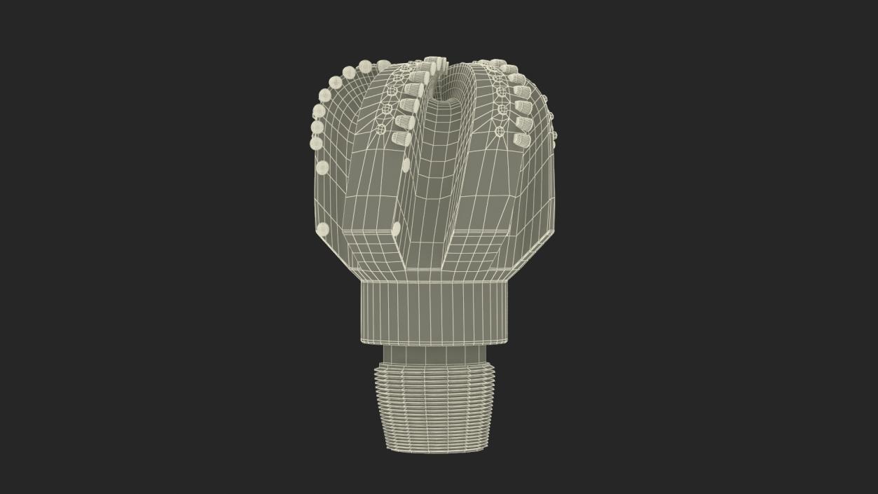 3D model Drilling Rig Bit PDC Blue