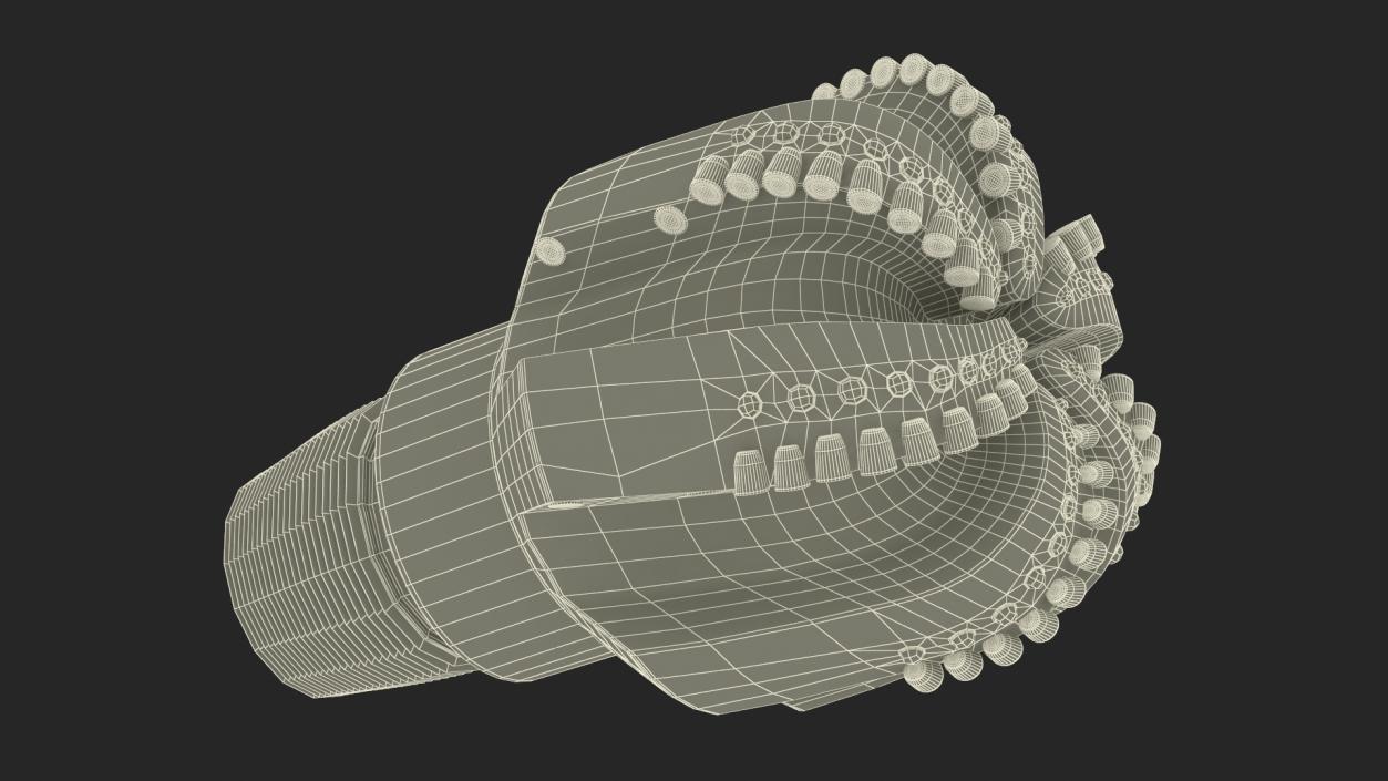3D model Drilling Rig Bit PDC Blue