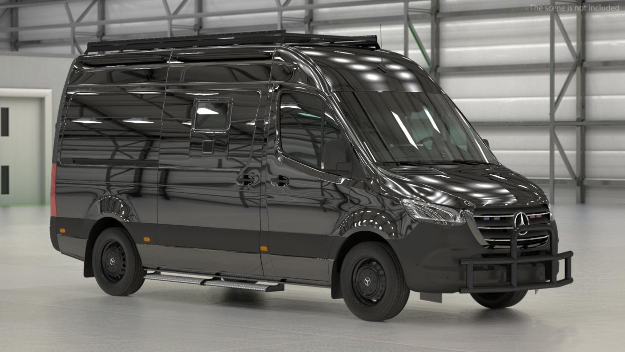 SWAT Van Bulletproof Mercedes 3D model