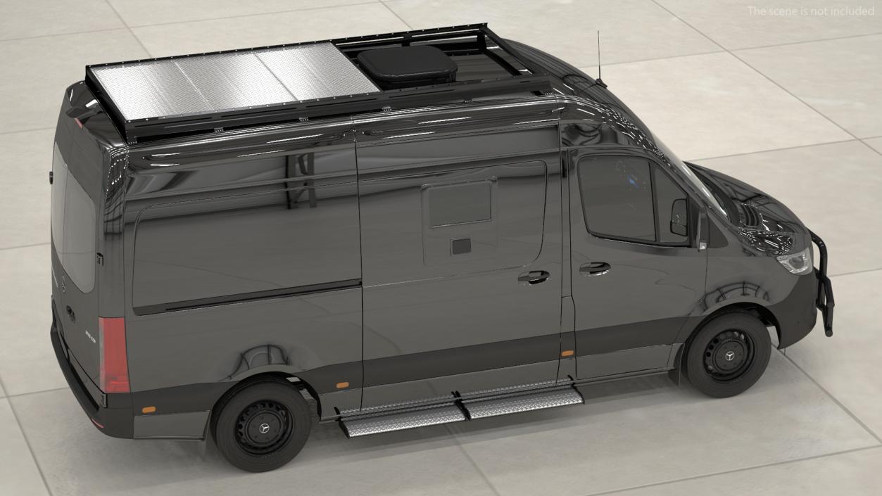 SWAT Van Bulletproof Mercedes 3D model