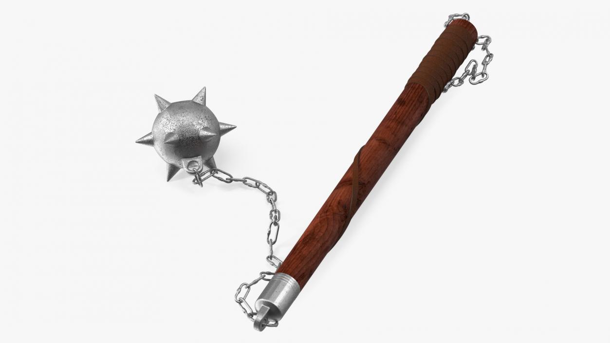 3D Single Ball Medieval Flail