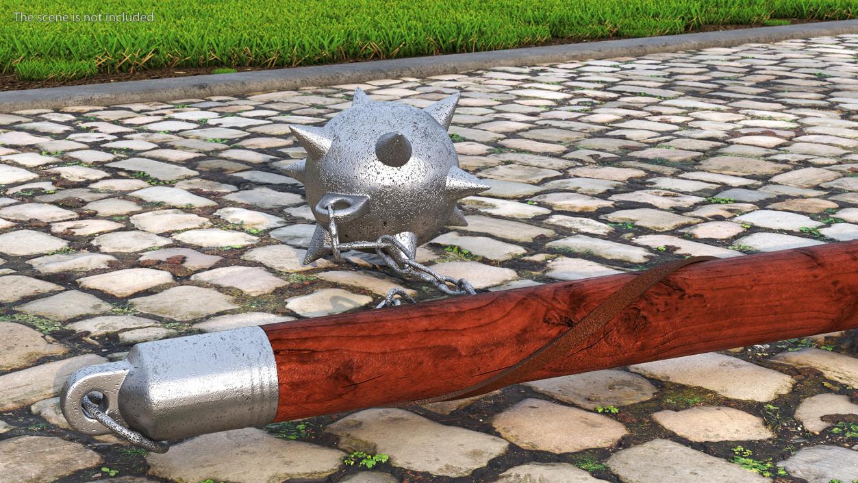 3D Single Ball Medieval Flail