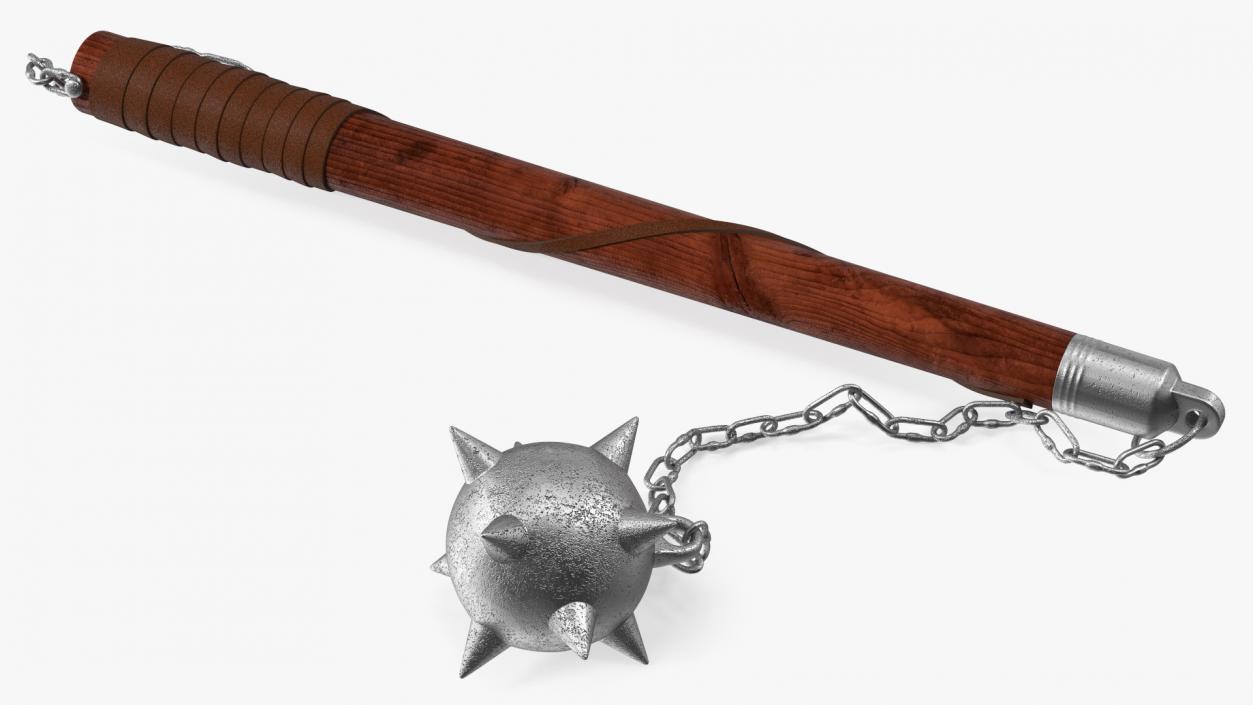 3D Single Ball Medieval Flail