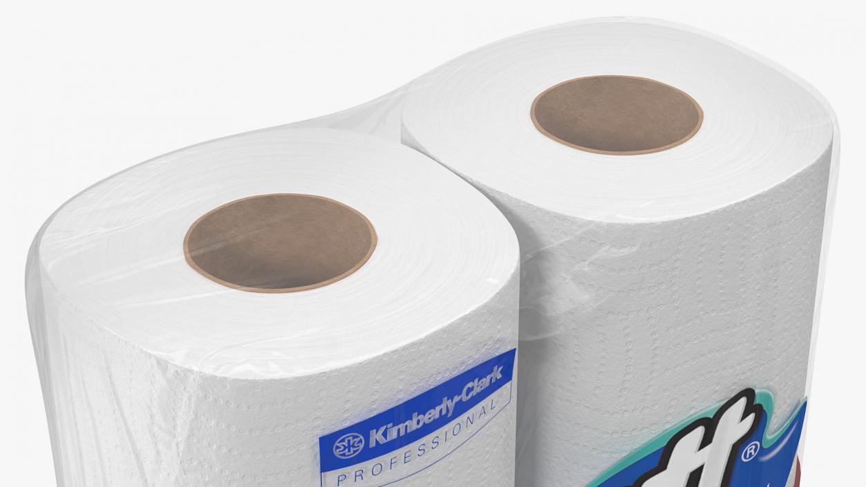 3D model Scott Regular Roll Toilet Tissue 4 Rolls