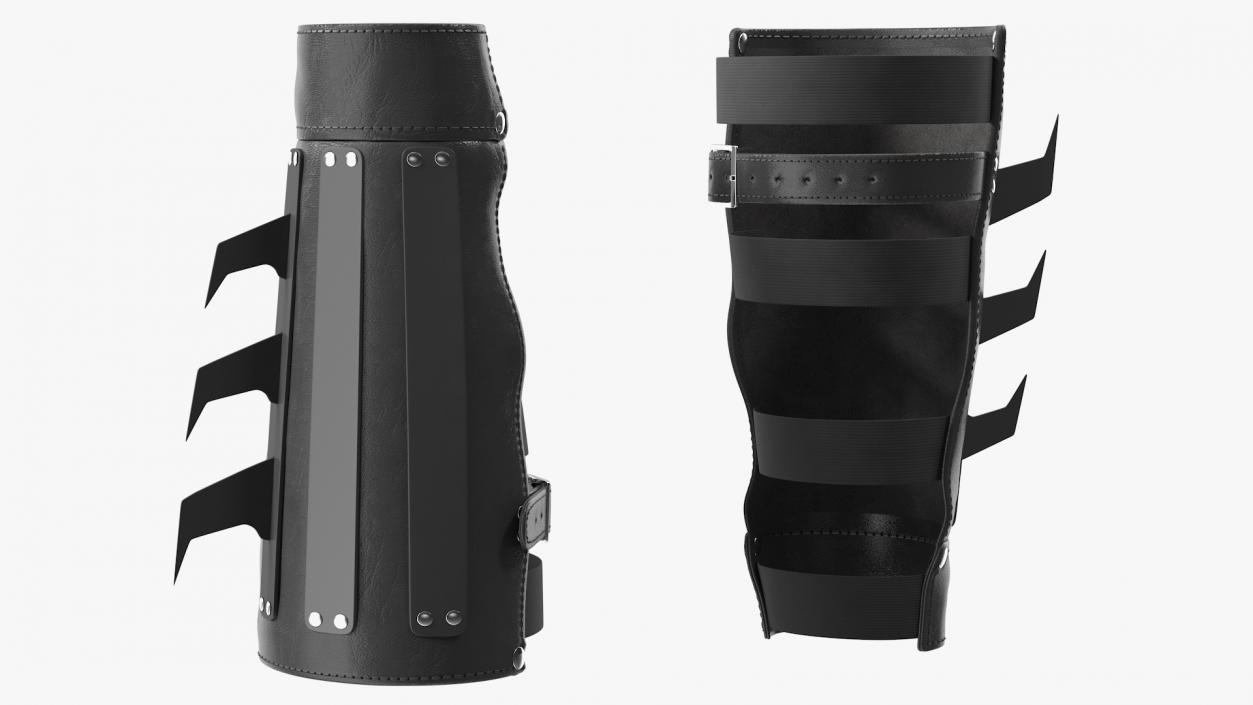 Martial Arts Arm Cuff with Metal Spikes 3D model