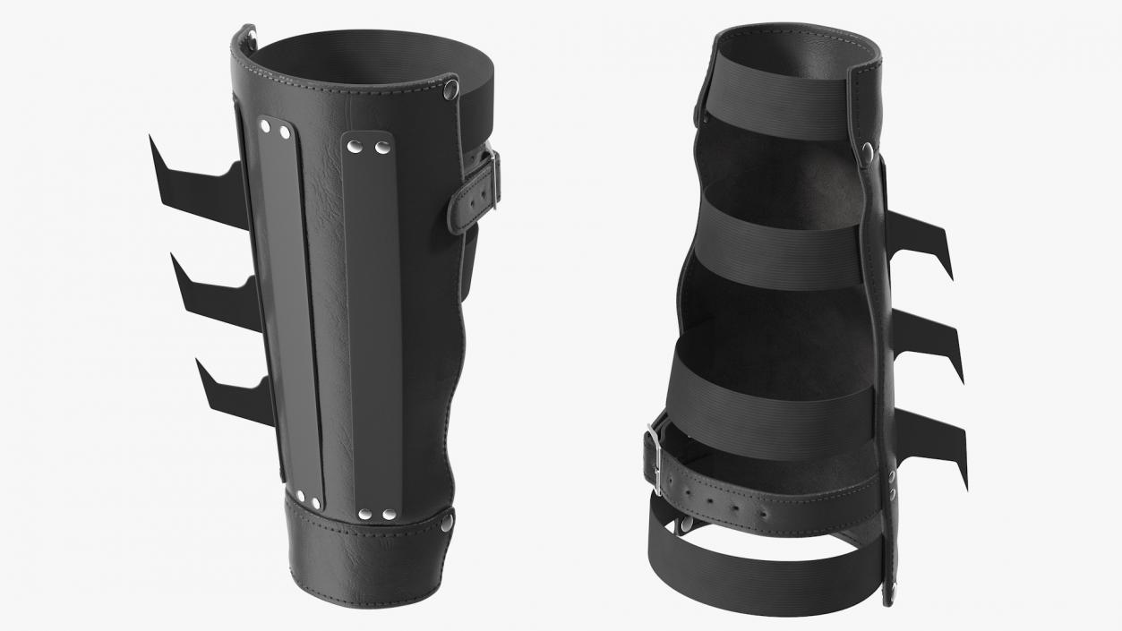 Martial Arts Arm Cuff with Metal Spikes 3D model