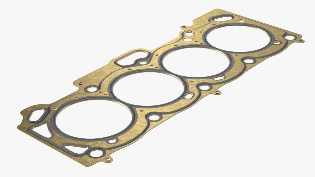 3D model Engine Block Head Gasket Brass