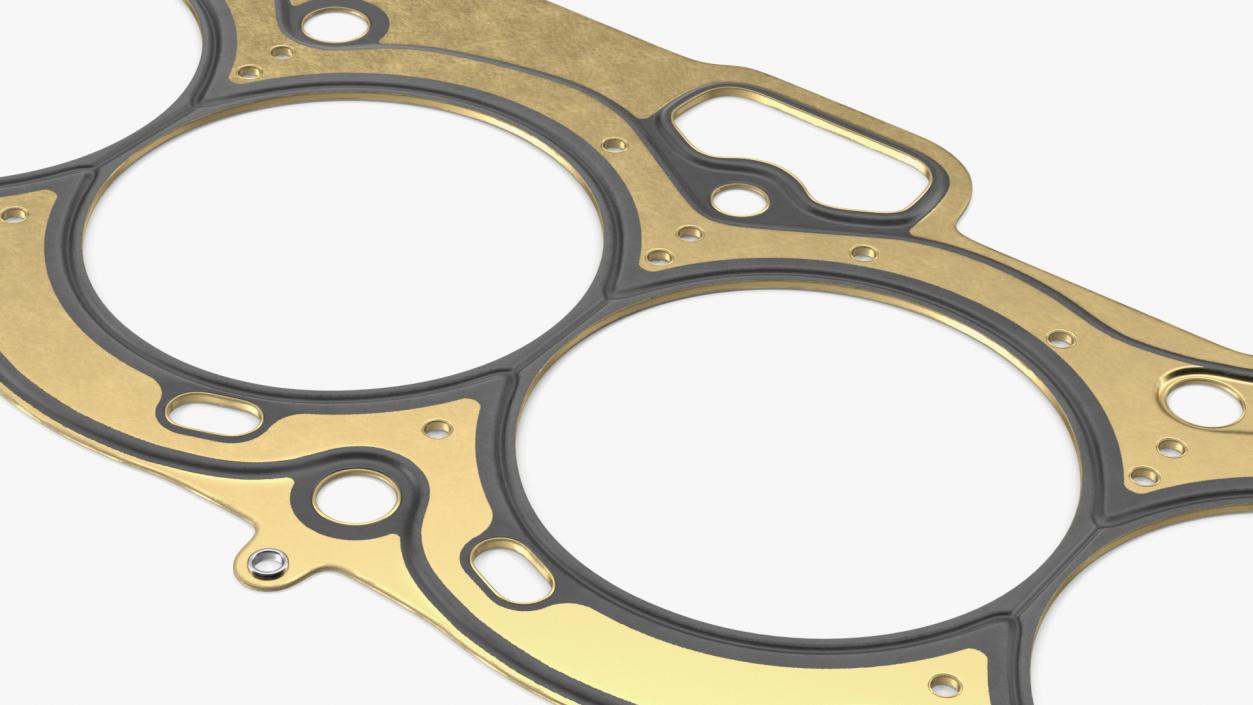 3D model Engine Block Head Gasket Brass