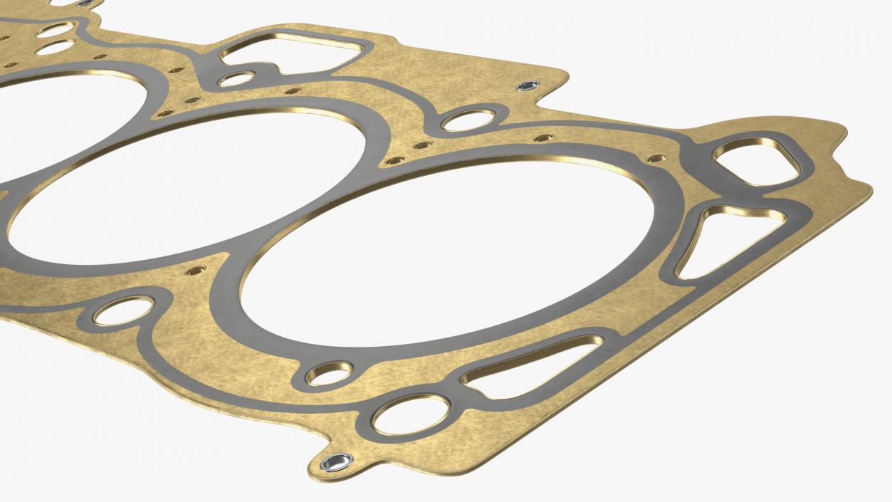 3D model Engine Block Head Gasket Brass