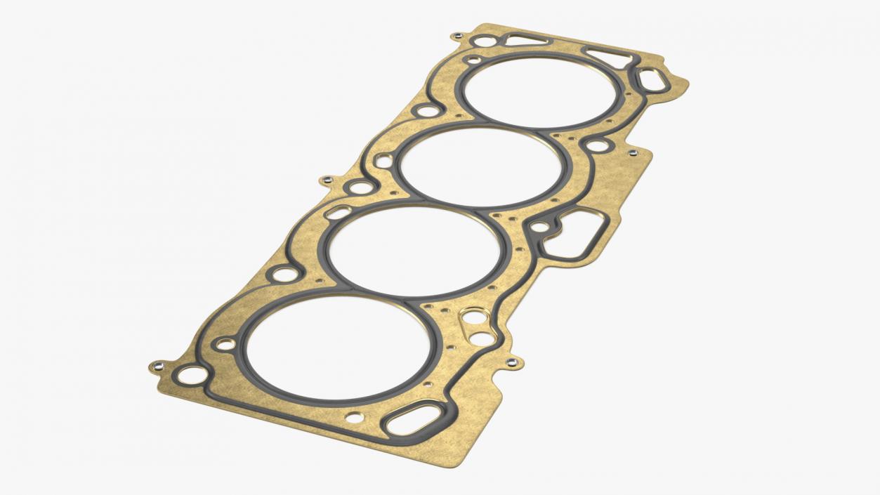 3D model Engine Block Head Gasket Brass