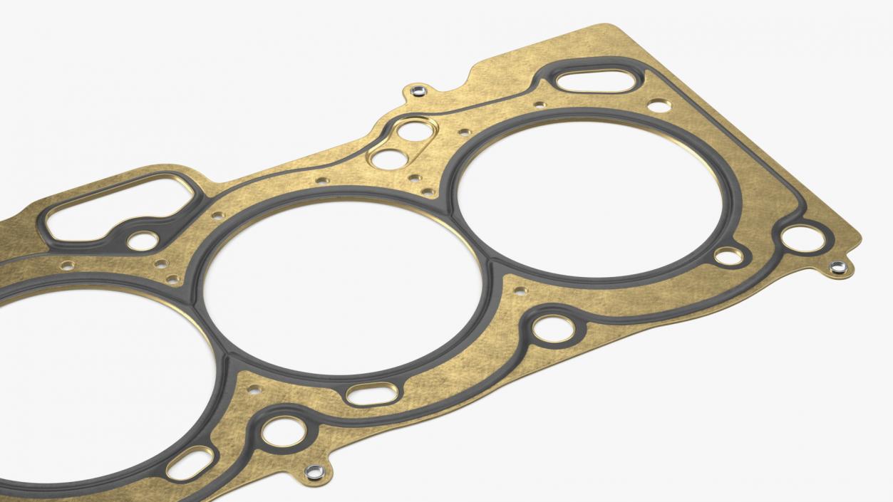 3D model Engine Block Head Gasket Brass