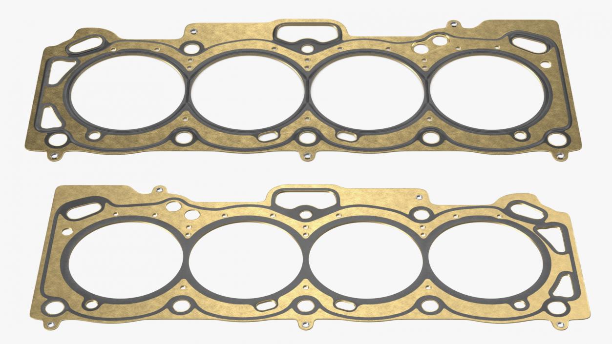 3D model Engine Block Head Gasket Brass