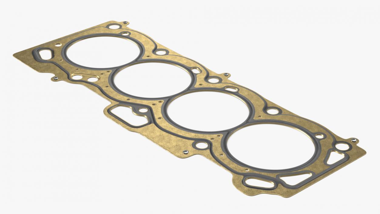 3D model Engine Block Head Gasket Brass