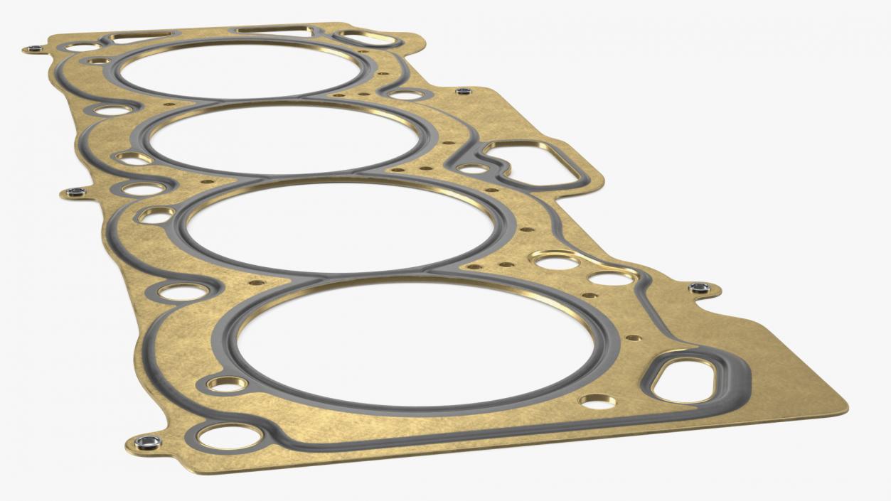 3D model Engine Block Head Gasket Brass