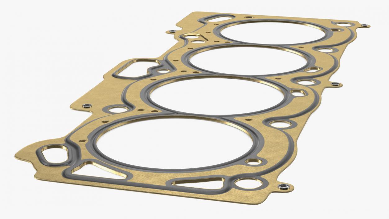 3D model Engine Block Head Gasket Brass