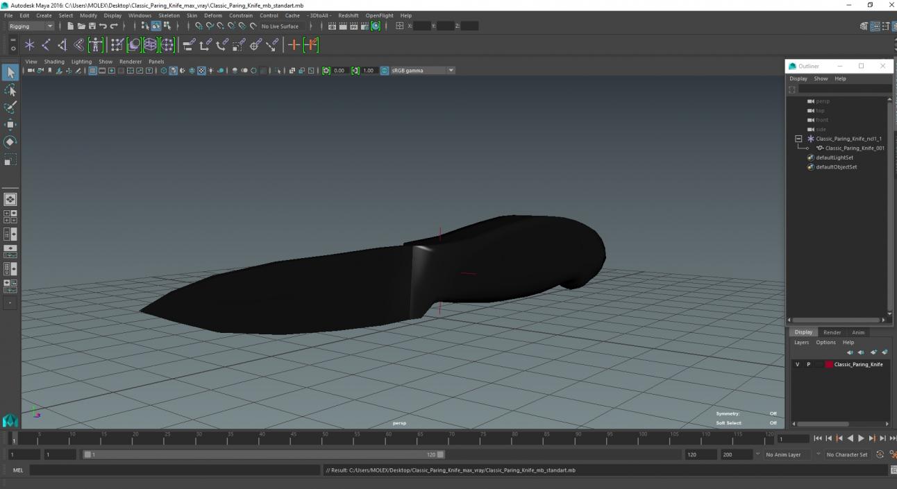 3D model Classic Paring Knife