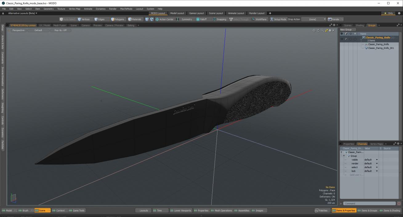 3D model Classic Paring Knife