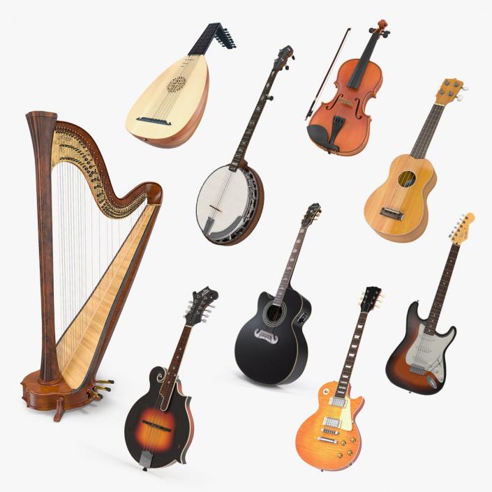 3D Stringed Instruments Collection 4 model