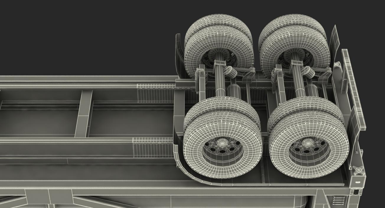 3D Truck Kenworth W990 with LNG Trailer