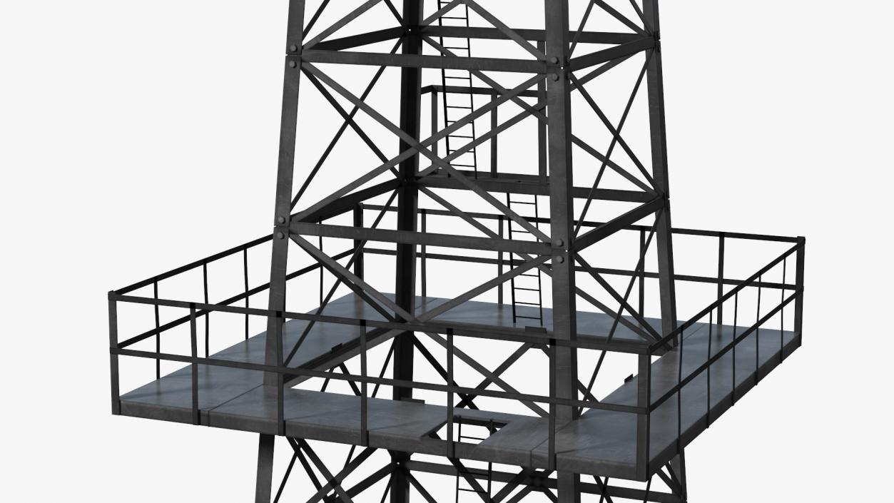 Steel Oil Derrick 3D