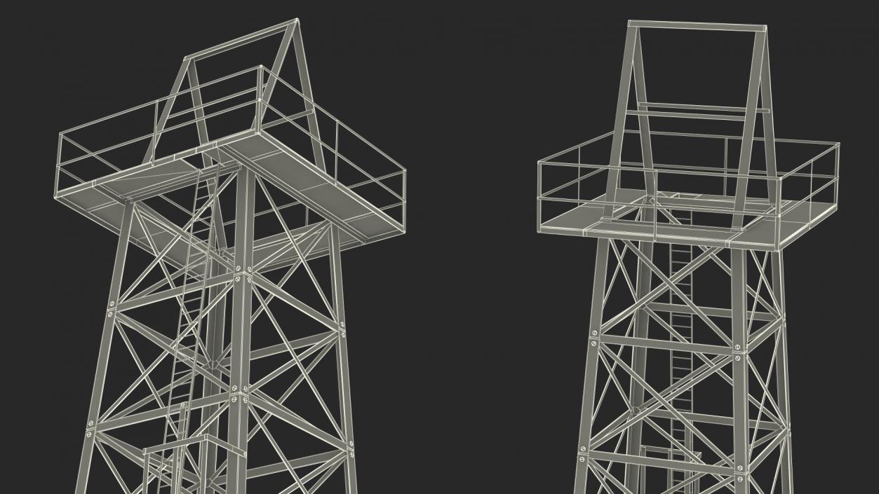 Steel Oil Derrick 3D