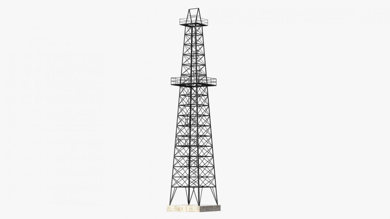 Steel Oil Derrick 3D