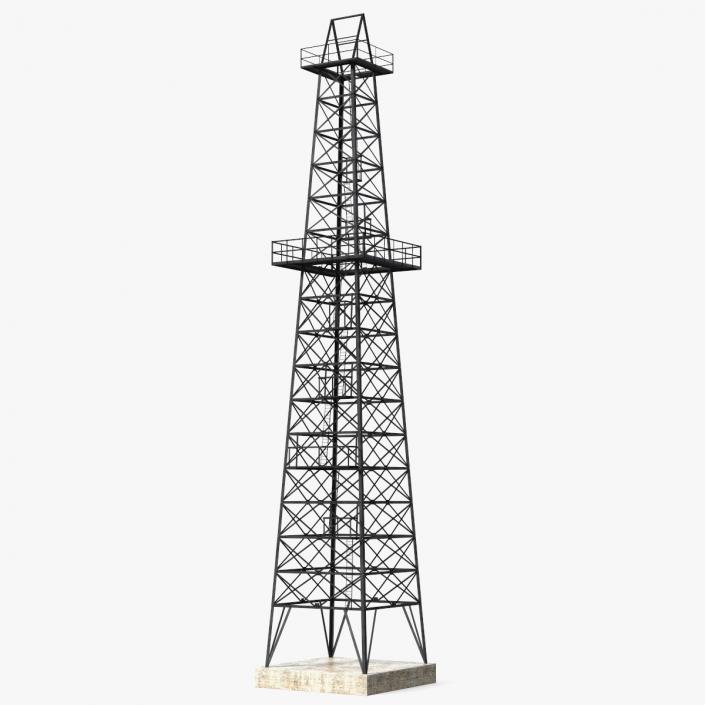 Steel Oil Derrick 3D