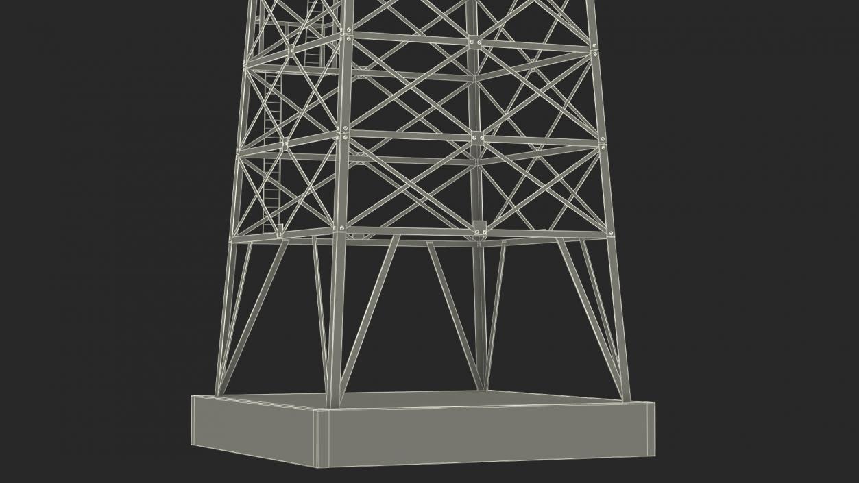 Steel Oil Derrick 3D