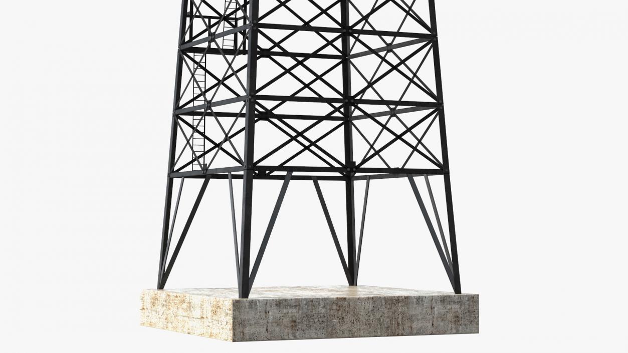 Steel Oil Derrick 3D