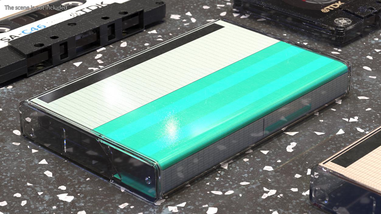 Cassette Tape with Box 3D