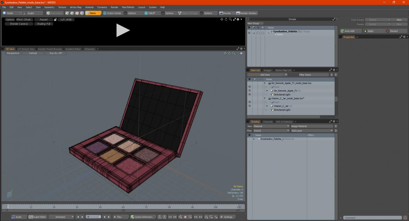 Eyeshadow Palette 3D