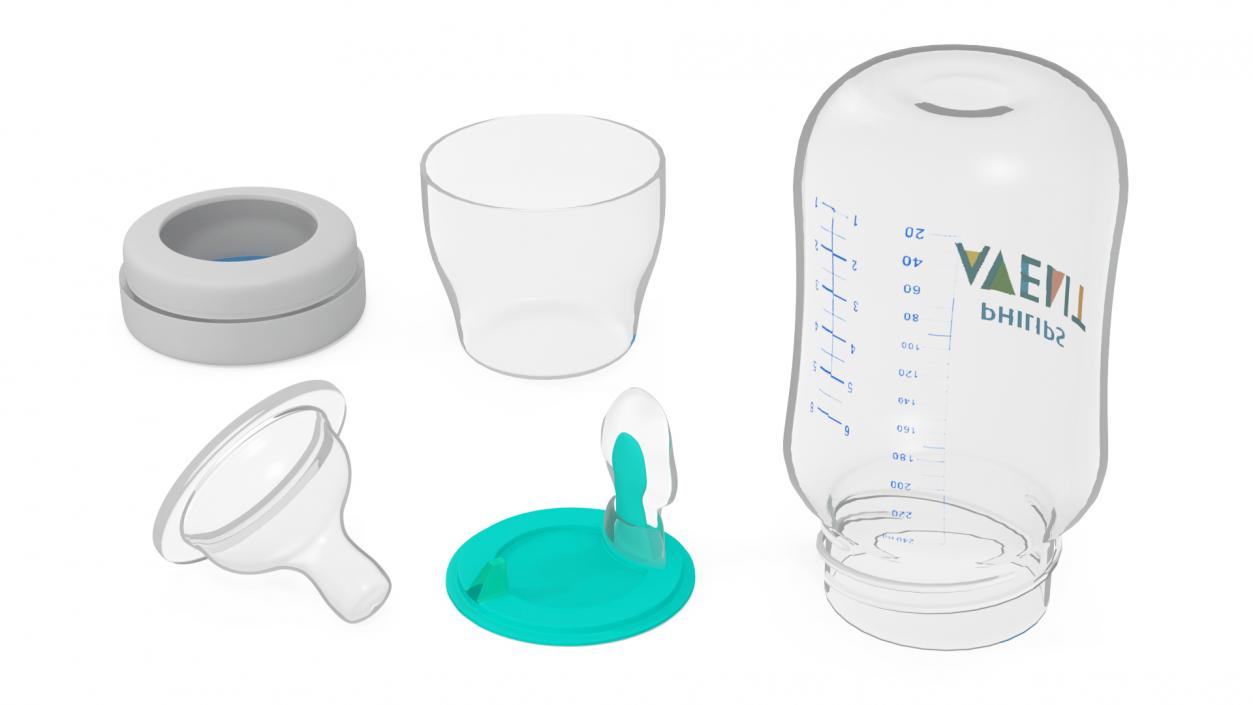 3D Philips AVENT Baby Bottles and Sterilizer