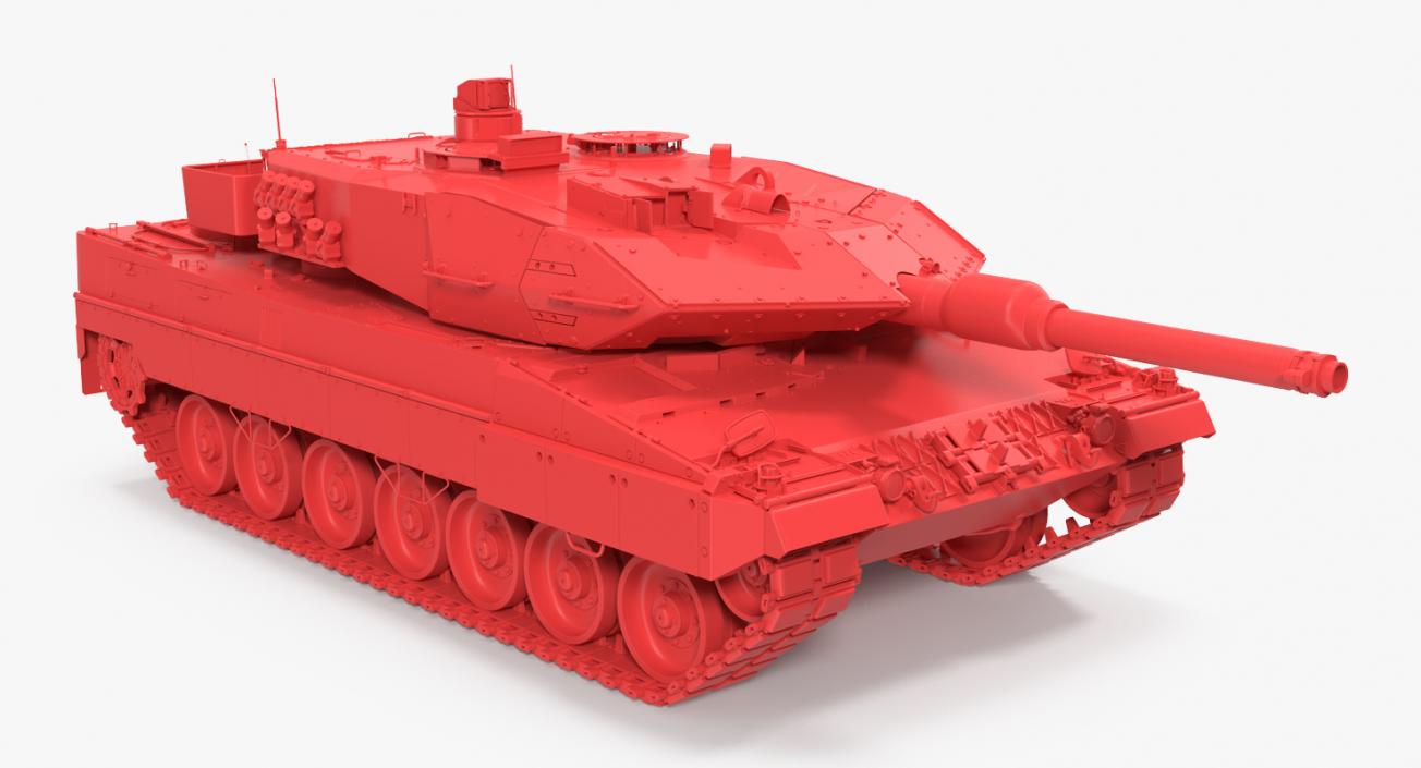 German Battle Tank Leopard 2A5 Rigged 3D