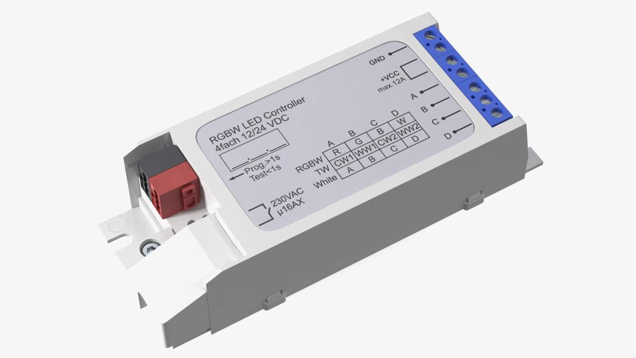 RGBW LED Stripes Controller 3D