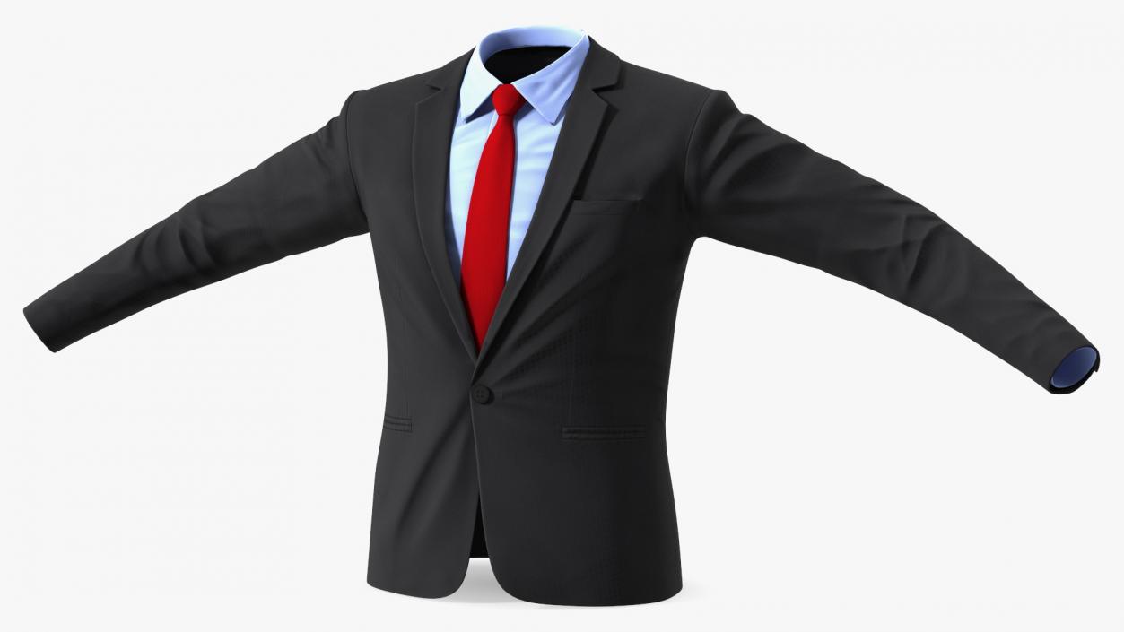 3D Mens Formal Suit Jacket model