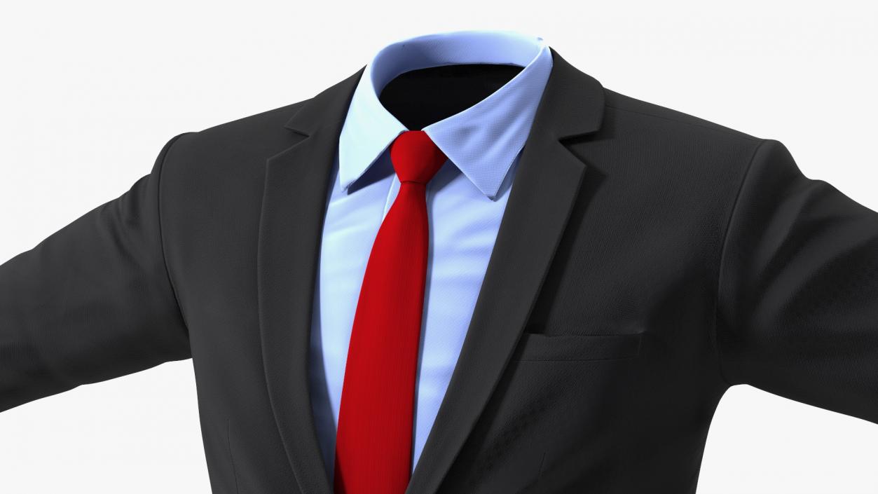 3D Mens Formal Suit Jacket model