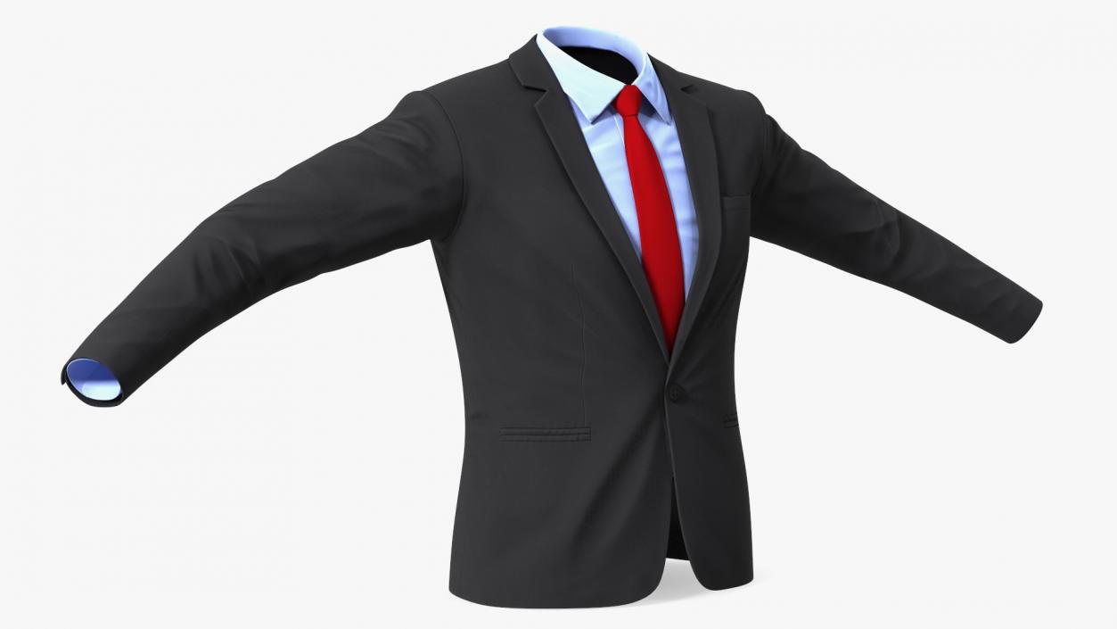 3D Mens Formal Suit Jacket model