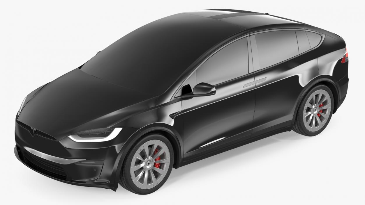 3D Tesla Model X Plaid Exterior Only model