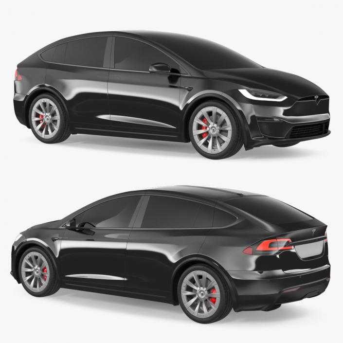 3D Tesla Model X Plaid Exterior Only model