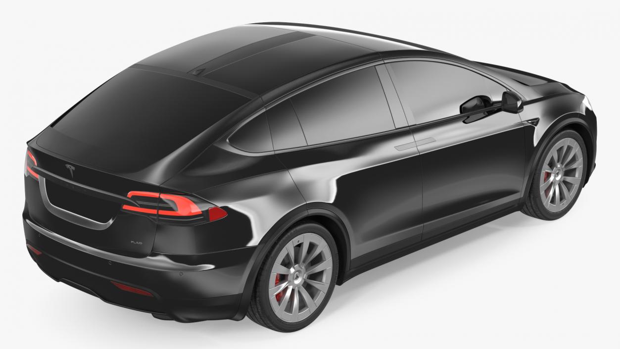 3D Tesla Model X Plaid Exterior Only model