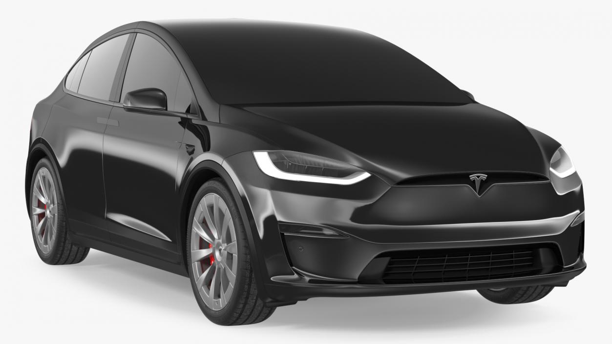 3D Tesla Model X Plaid Exterior Only model