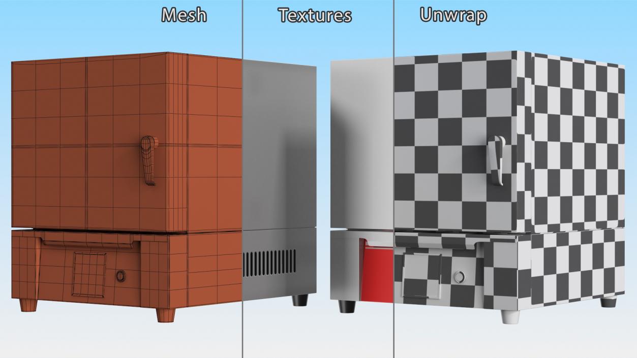 Desktop Muffle Furnace 3D