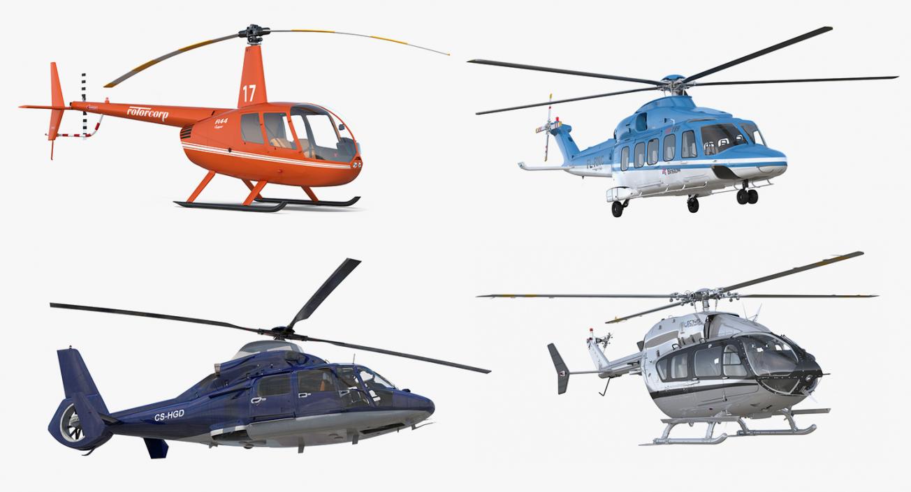 Private Helicopters Collection 3 3D