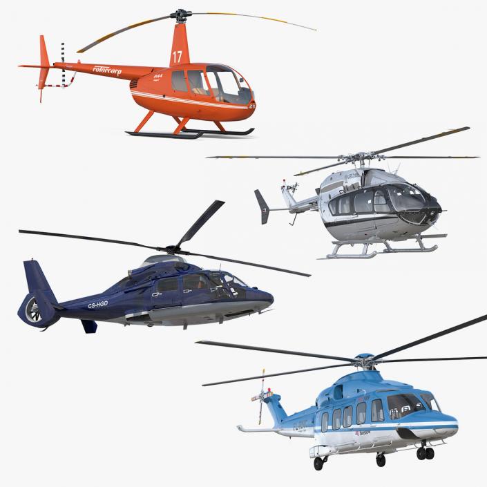 Private Helicopters Collection 3 3D