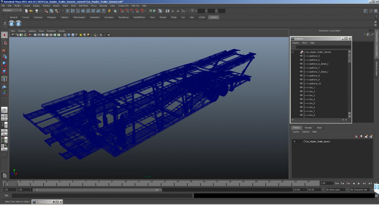 3D Car Carrier Sun Valley H5308 model