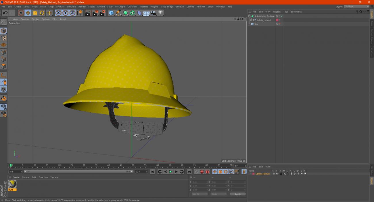 3D Safety Helmet model