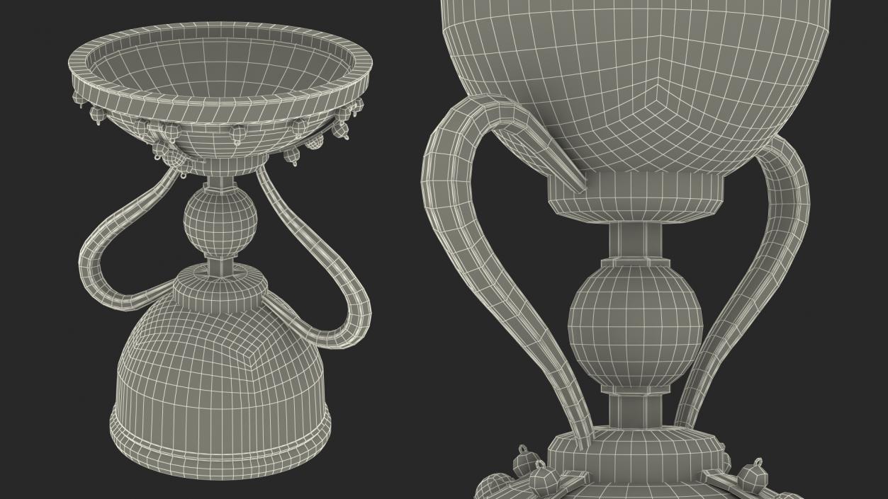 3D Jeweled Cups Collection model